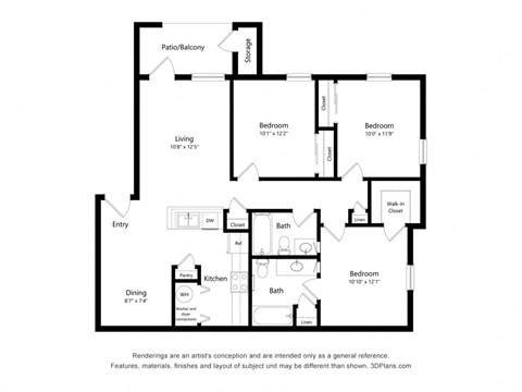 3 bed 2 bath at Rosemont at Mayfield Villas, Texas